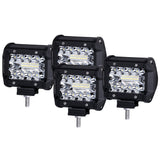 4x 4 inch CREE LED Work Light Bar Spot Flood OffRoad Driving 4WD 4x4 Reverse 