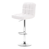 Artiss Set of 2 PU Leather Bar Stools - White