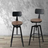 Artiss Rustic Industrial Metal Bar Stool