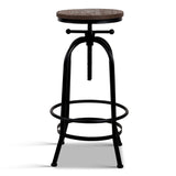 Artiss Rustic Industrial Round Bar Stool