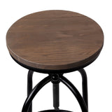 Artiss Rustic Industrial Round Bar Stool