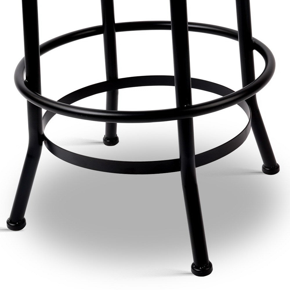 Artiss Rustic Industrial Round Bar Stool