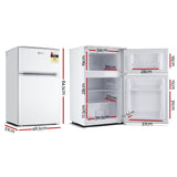 Devanti 84L Bar Fridge - White