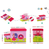 Kids Storage Toy Box Foldable Organiser - Pink