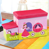 Kids Storage Toy Box Foldable Organiser - Pink