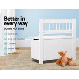 Artiss Kids Toy Box Storage Cabinet - White