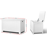 Keezi Kids Toy Box Storage Chest Cabinet Children Organiser White Container