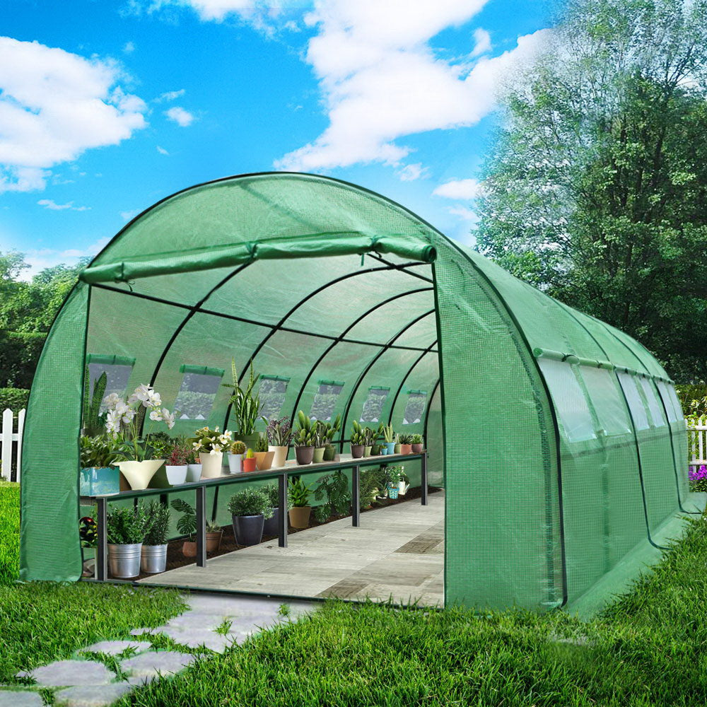 Greenfingers Greenhouse Garden Shed Green House Replacement *Cover Only* 6X3X2M