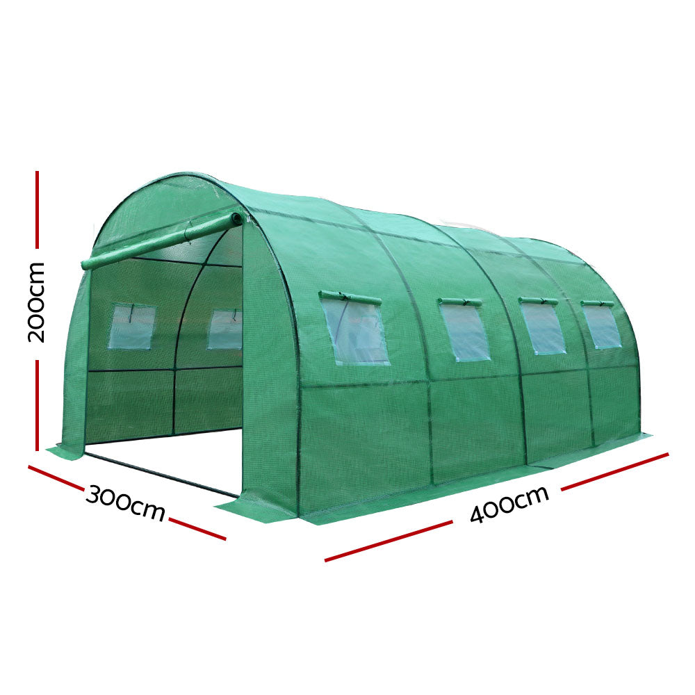 Greenfingers Greenhouse 4X3X2M Garden Shed Green House Polycarbonate Storage