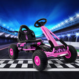 RIGO Kids Pedal Go Kart Car Ride On Toys Racing Bike Pink