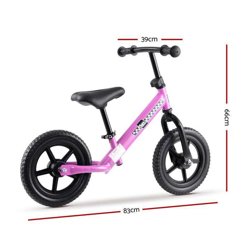 Kids Balance Bike Ride On Toys Puch Bicycle Wheels Toddler Baby 12 Bikes Pink