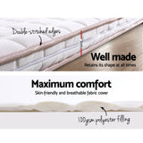 Giselle Bedding Memory Foam Mattress Topper Bed Underlay Cover Double 7cm