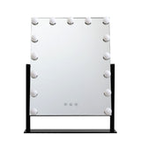 Embellir Makeup Mirror With Light 15 LED Lighted Standing Hollywood Vanity Black