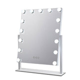 Embellir Makeup Mirror With Lighted 15 LED Standing Lights Hollywood Vanity White