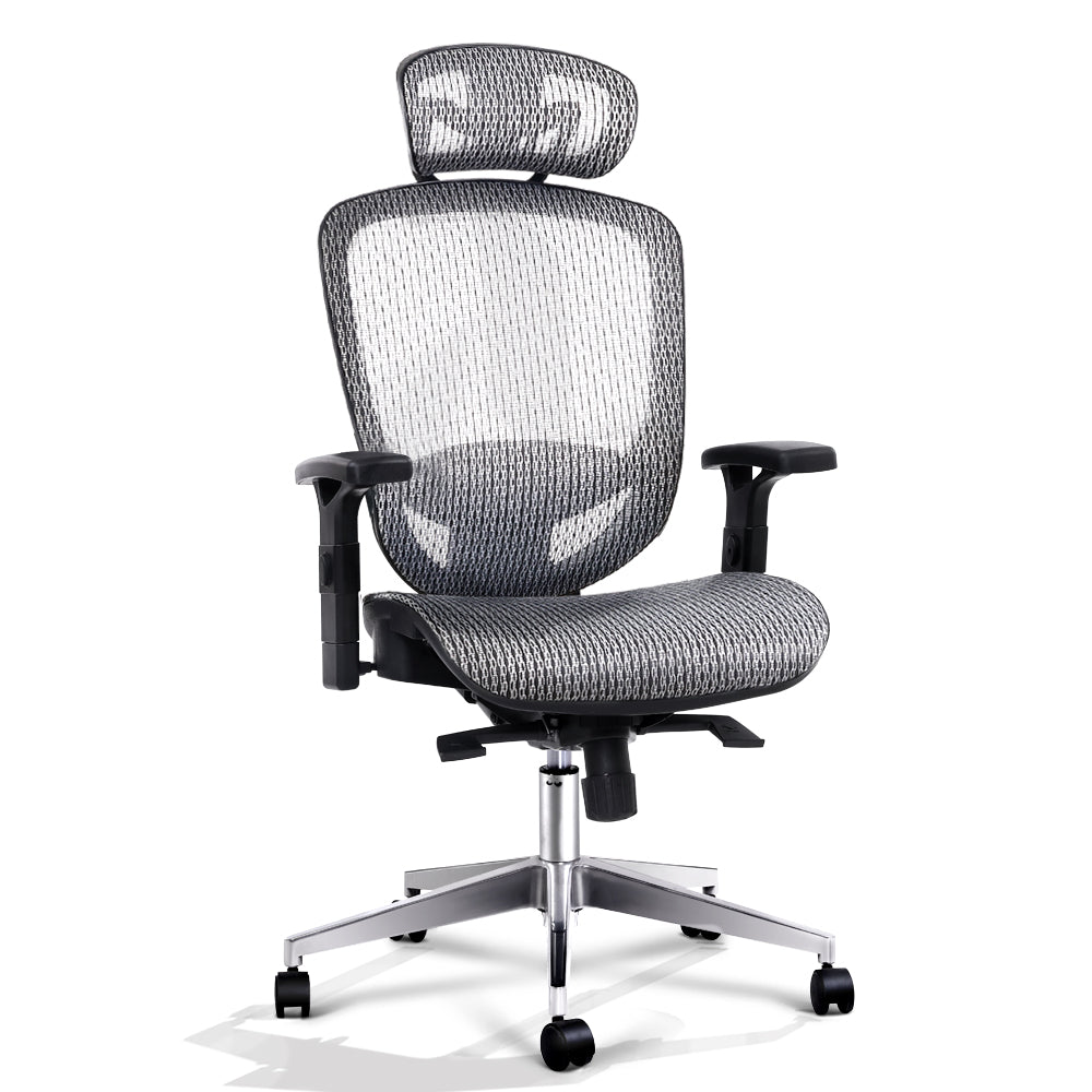 Artiss Office Chair Gaming Chair Computer Chairs Mesh Net Seating Grey