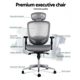 Artiss Office Chair Gaming Chair Computer Chairs Mesh Net Seating Grey