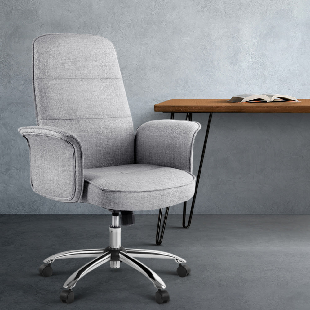 Fabric Office Desk Chair - Grey