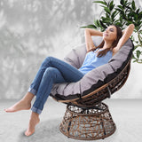 Gardeon Papasan Chair - Brown