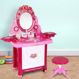 Keezi 30 Piece Kids Dressing Table Set - Pink