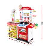 Keezi 59 Piece Kids Super Market Toy Set - Red & White