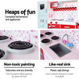 Keezi Kids Cookware Play Set - Pink & Red