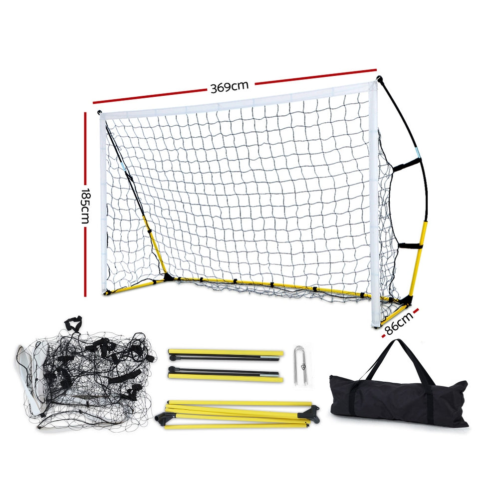 Everfit Portable Soccer Football Goal Net Kids Outdoor Training Sports 3.6M XL