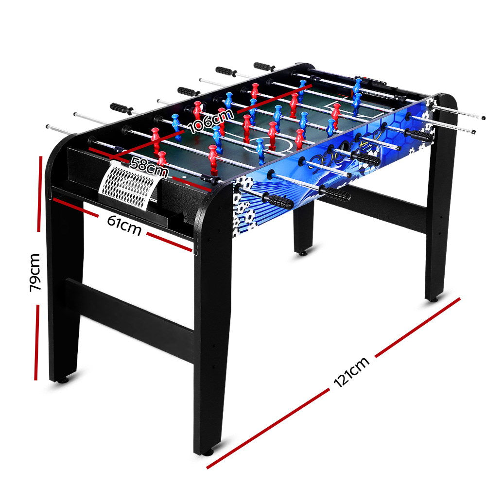 4FT Soccer Table Foosball Football Game Home Party Pub Size Kids Adult Toy Gift