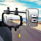 2x Towing Mirrors Universal Multi Fit Strap On Towing Caravan 4X4 Trailer