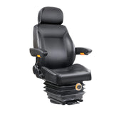 Giantz Adjustbale Tractor Seat with Suspension - Black