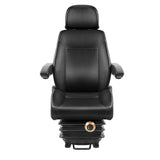 Giantz Adjustbale Tractor Seat with Suspension - Black