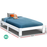 Artiss Bed Frame King Single Size Wooden Mattress Base Timber Platform JADE