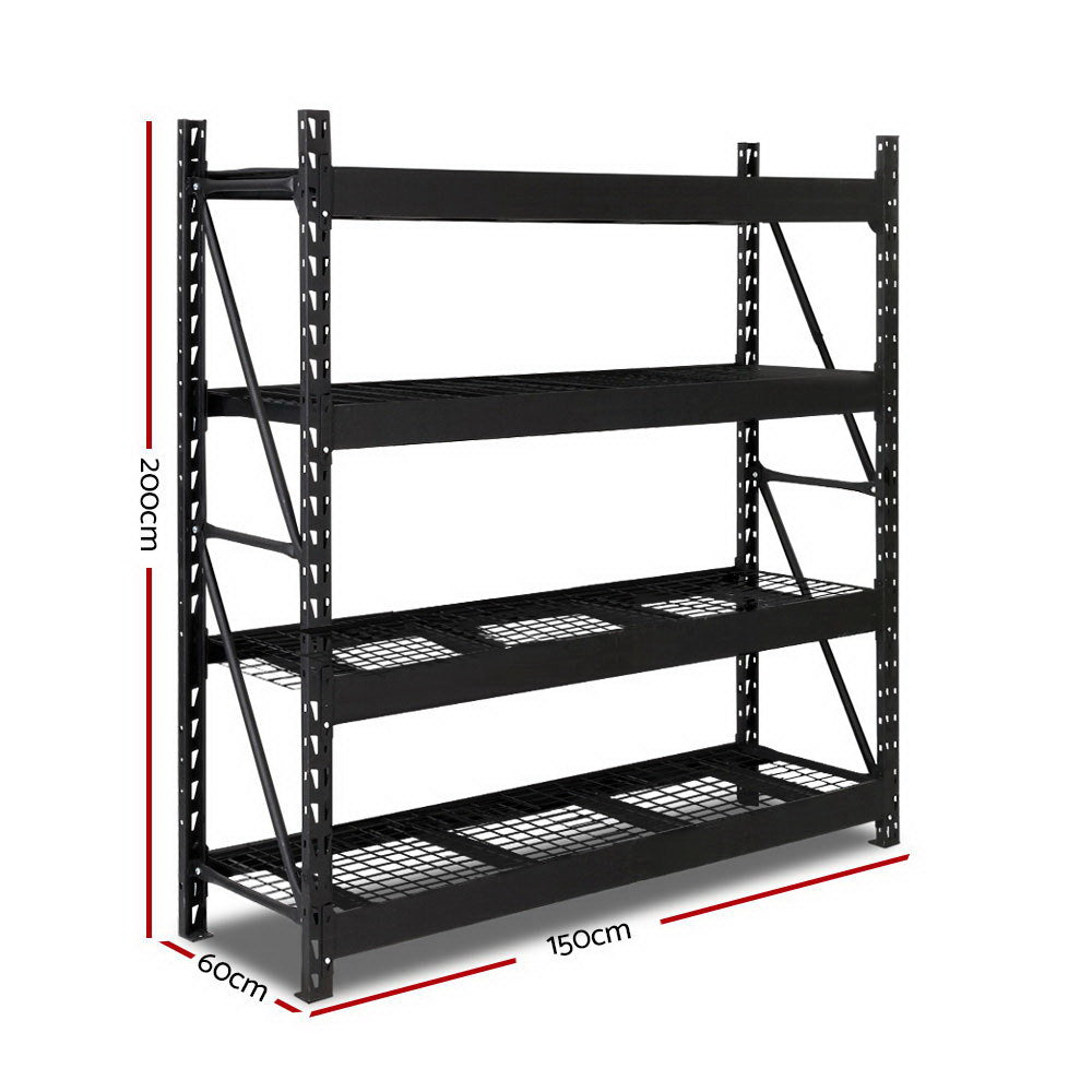 Giantz 1.5M Warehouse Racking Shelving Heavy Duty Steel Garage Storage Rack